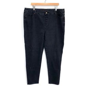 Soft Surroundings Black High Rise Skinny Jeans Size 1X